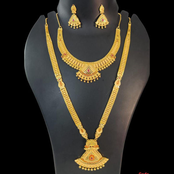 Pari Art Jewellery Forming Gold Necklace Combo