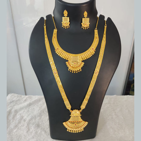 Pari Art Jewellery Forming Gold Necklace Combo