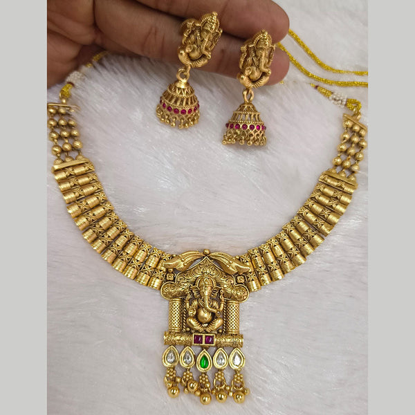 Pari Art Jewellery Forming Gold Plated Necklace Set