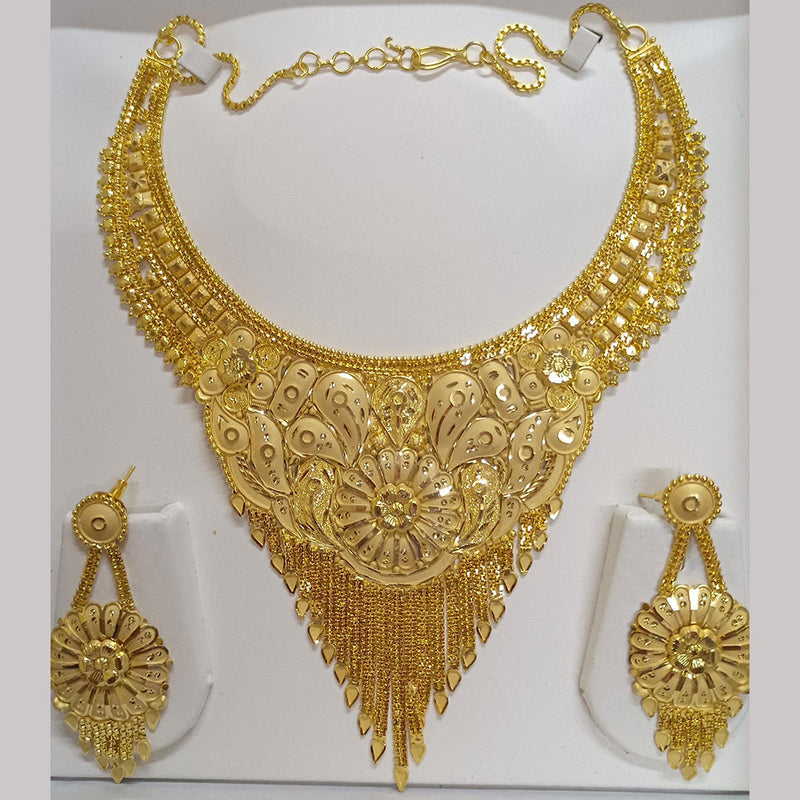 Pari Art Jewellery Forming Gold Plated Necklace Set