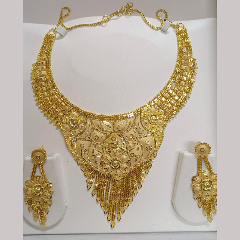 Pari Art Jewellery Forming Gold Plated Necklace Set