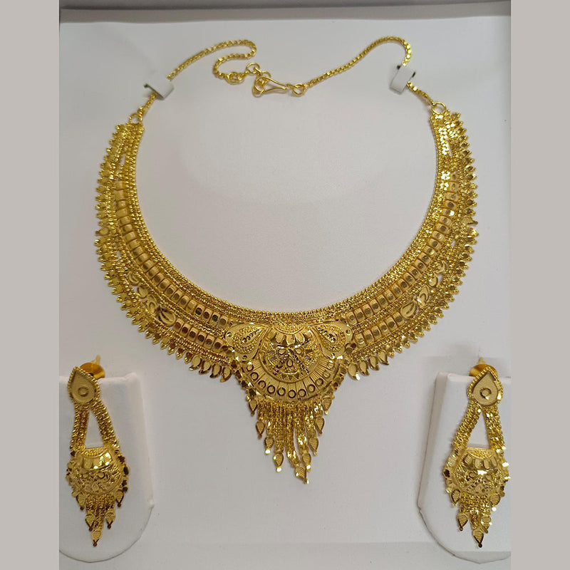 Pari Art Jewellery Forming Gold Plated Necklace Set