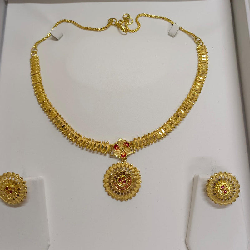 Pari Art Jewellery Forming Gold Plated Necklace Set