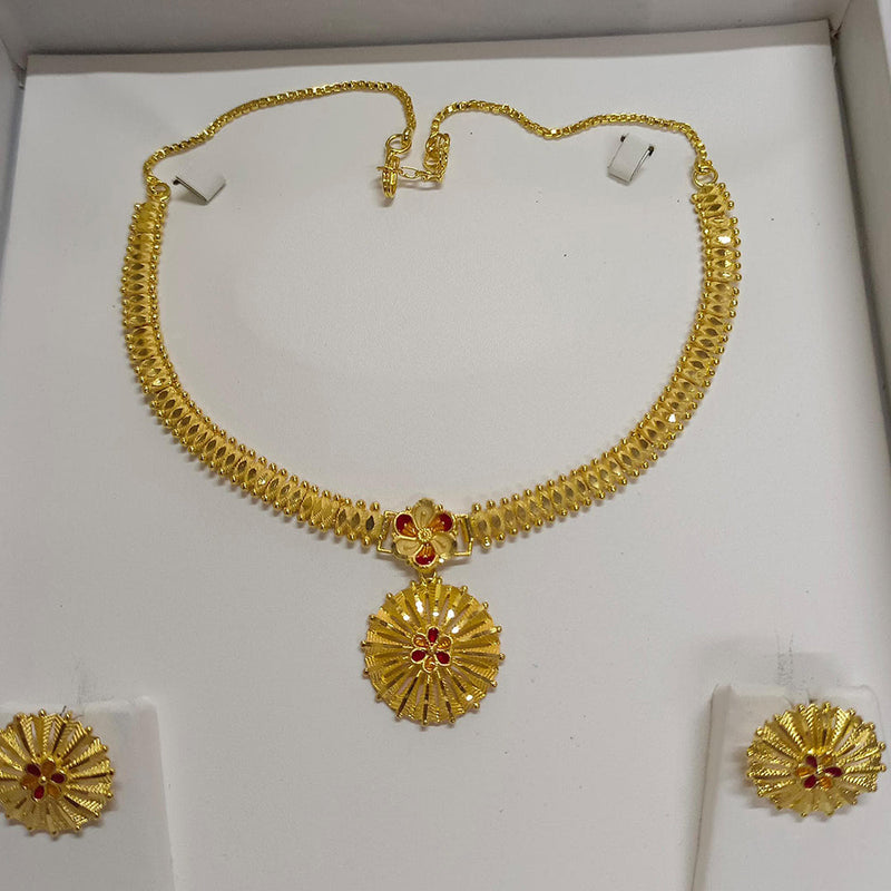 Pari Art Jewellery Forming Gold Plated Necklace Set