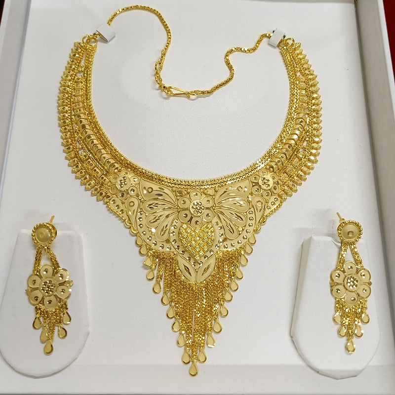 Pari Art Jewellery Forming Gold Plated Necklace Set