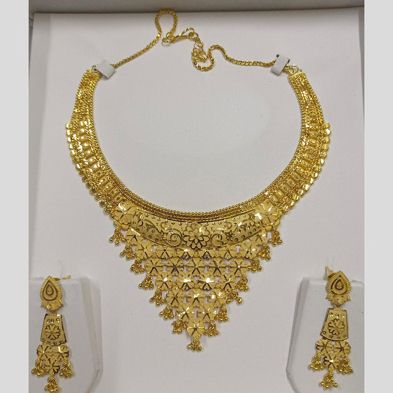 Pari Art Jewellery Forming Gold Plated Necklace Set