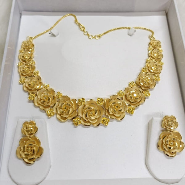 Pari Art Jewellery Forming Gold Plated Necklace Set