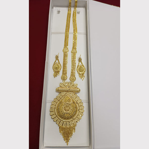 Pari Art Jewellery Forming Gold Plated Long Necklace Set