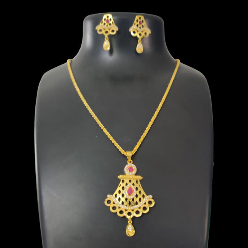 Pari Art Jewellery Forming Chain Pendant Set