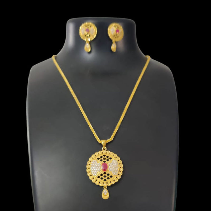 Pari Art Jewellery Forming Chain Pendant Set