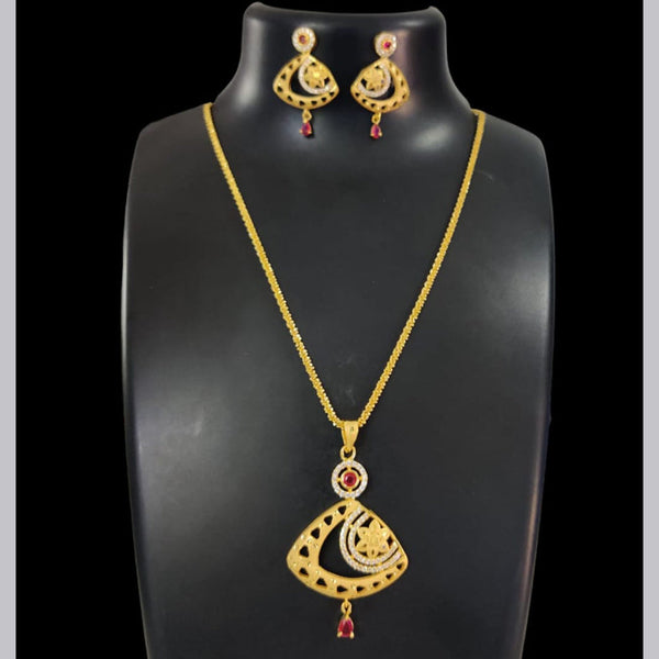 Pari Art Jewellery Forming Chain Pendant Set