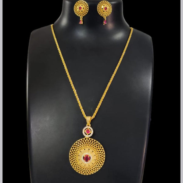 Pari Art Jewellery Forming Chain Pendant Set