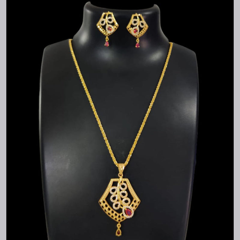 Pari Art Jewellery Forming Chain Pendant Set