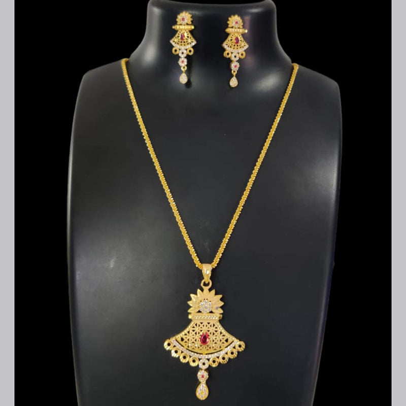 Pari Art Jewellery Forming Chain Pendant Set