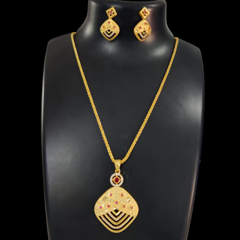 Pari Art Jewellery Forming Chain Pendant Set