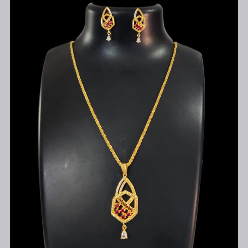 Pari Art Jewellery Forming Chain Pendant Set