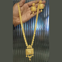 Pari Art Jewellery Forming Gold Long Necklace Set