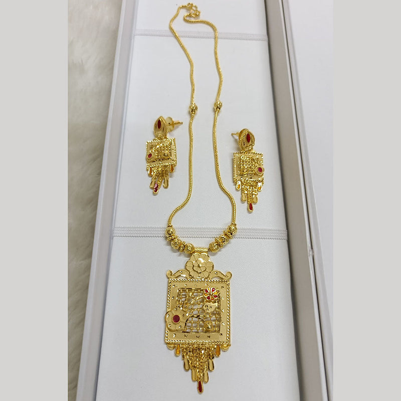 Pari Art Jewellery Forming Gold Plated Necklace Set