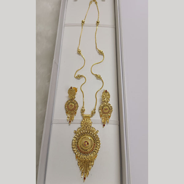 Pari Art Jewellery Forming Gold Plated Necklace Set