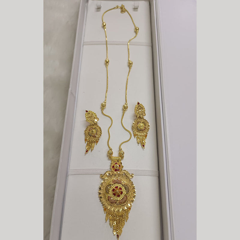 Pari Art Jewellery Forming Gold Plated Necklace Set