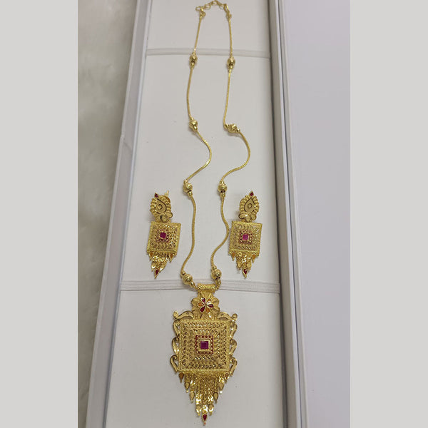 Pari Art Jewellery Forming Gold Plated Necklace Set