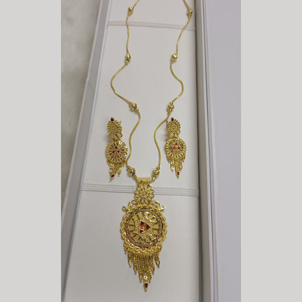 Pari Art Jewellery Forming Gold Plated Necklace Set