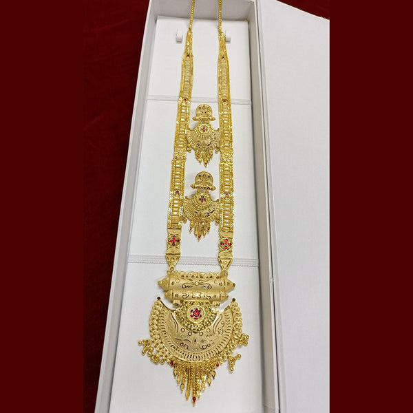 Pari Art Jewellery Forming Gold Plated Long Necklace Set