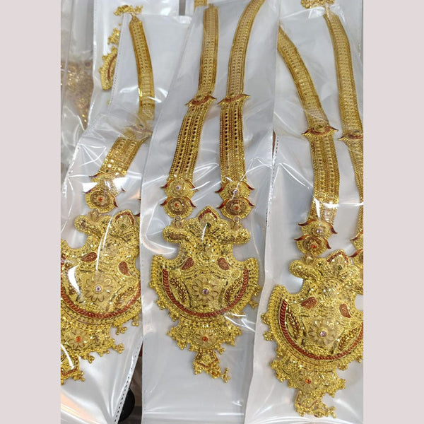 Pari Art Jewellery Forming Gold Plated Long Necklace Set ( 1 Piece Only )