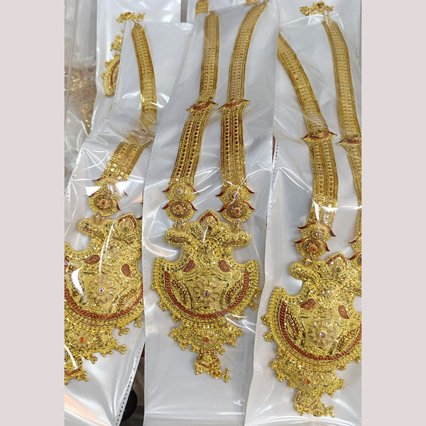 Pari Art Jewellery Forming Gold Plated Long Necklace Set ( 1 Piece Only )