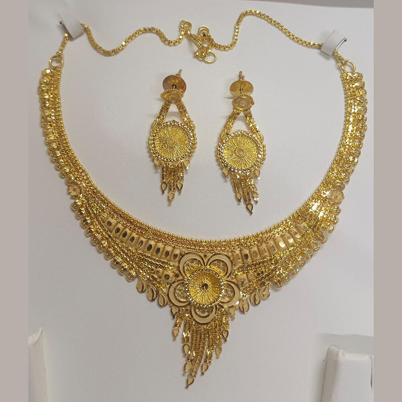 Pari Art Jewellery Forming Gold Plated Necklace Set