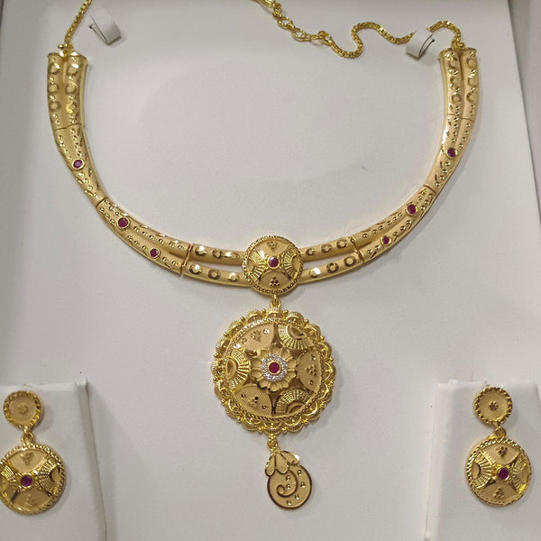 Pari Art Jewellery Forming Gold Plated Necklace Set