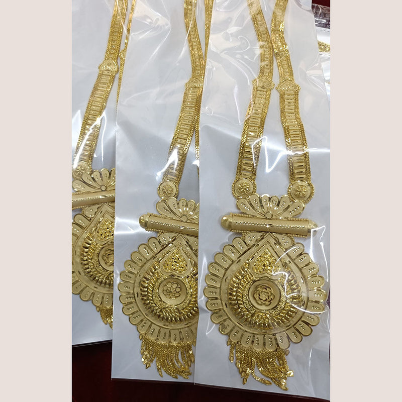 Pari Art Jewellery Forming Gold Plated Long Necklace Set ( 1 Piece Only )