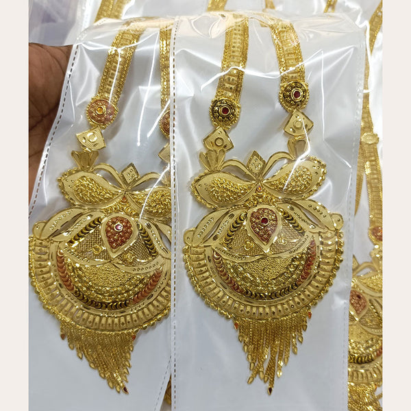 Pari Art Jewellery Forming Gold Plated Long Necklace Set ( 1 Piece Only )