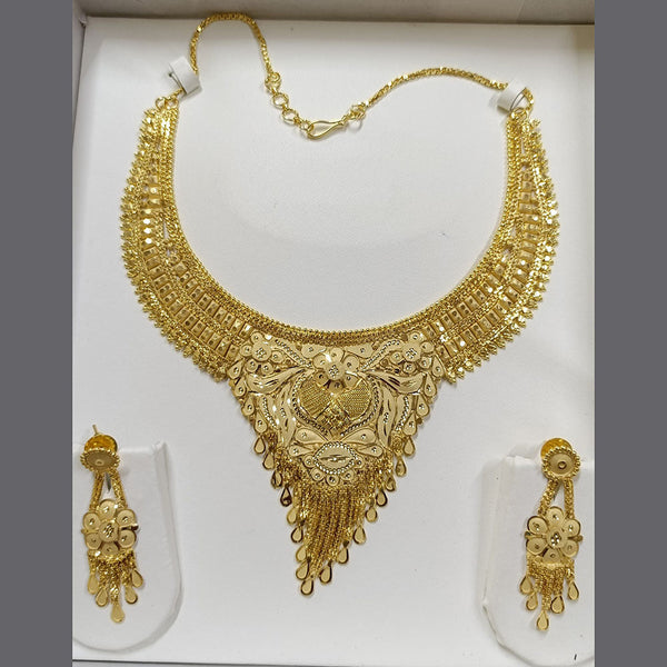 Pari Art Jewellery Forming Gold Plated Necklace Set