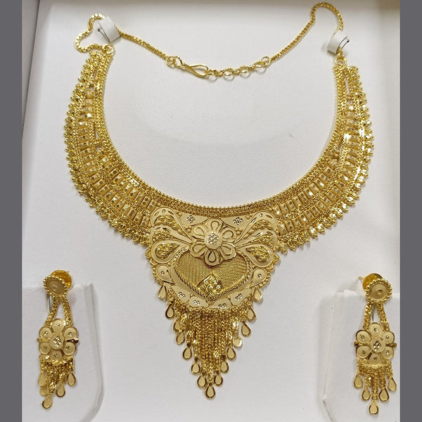 Pari Art Jewellery Forming Gold Plated Necklace Set