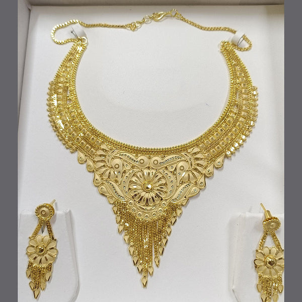 Pari Art Jewellery Forming Gold Plated Necklace Set