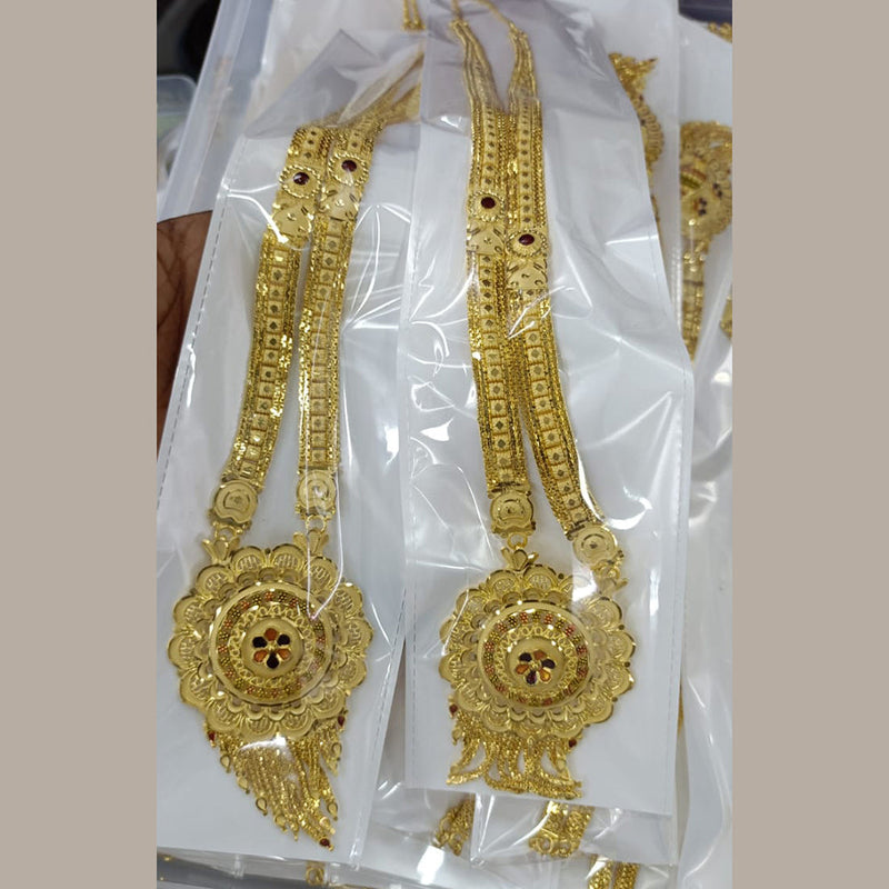 Pari Art Jewellery Forming Gold Plated Long Necklace ( 1 Piece Only )