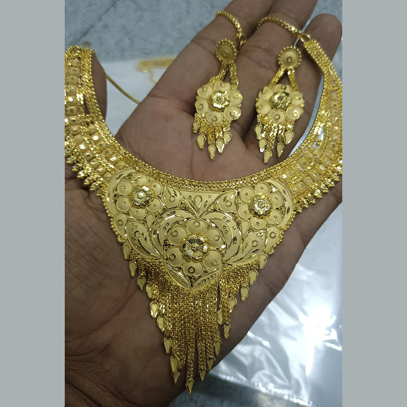 Pari Art Jewellery Forming Gold Plated Necklace Set