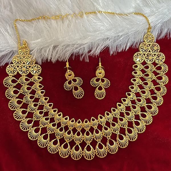 Pari Art Jewellery Forming Gold Plated Necklace Set