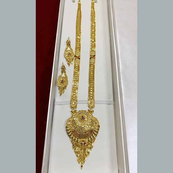 Pari Art Jewellery Forming Gold Plated Long Necklace Set