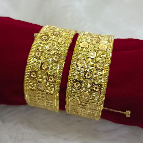 Pari Art Jewellery Forming Gold Plated Openable Bangles Set