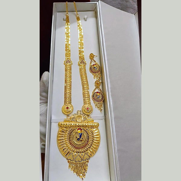 Pari Art Jewellery Forming Gold Plated Necklace Set -
