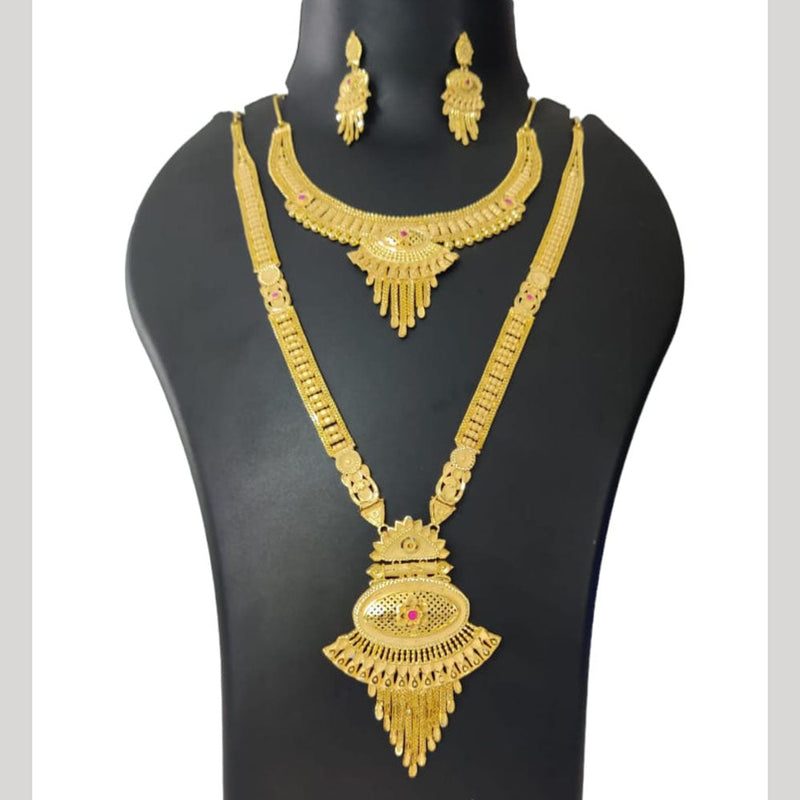 Pari Art Jewellery Forming Gold Necklace Combo