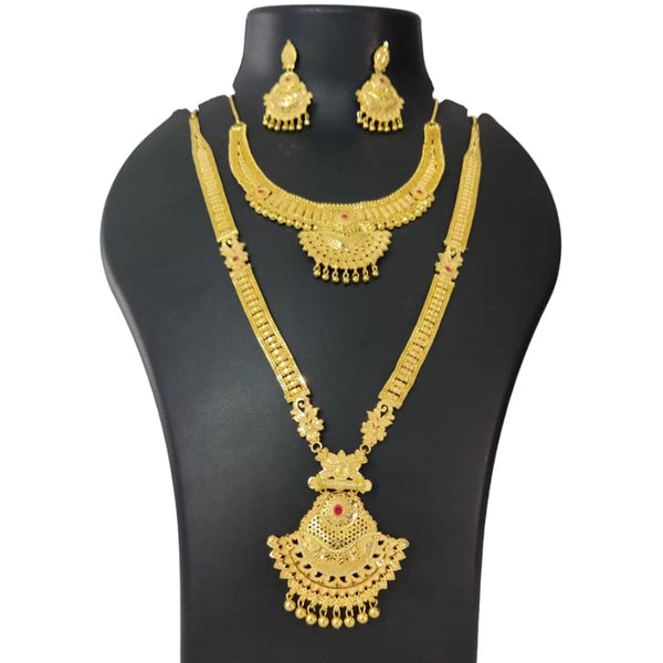 Pari Art Jewellery Forming Gold Necklace Combo