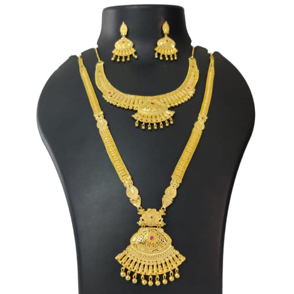 Pari Art Jewellery Forming Gold Necklace Combo