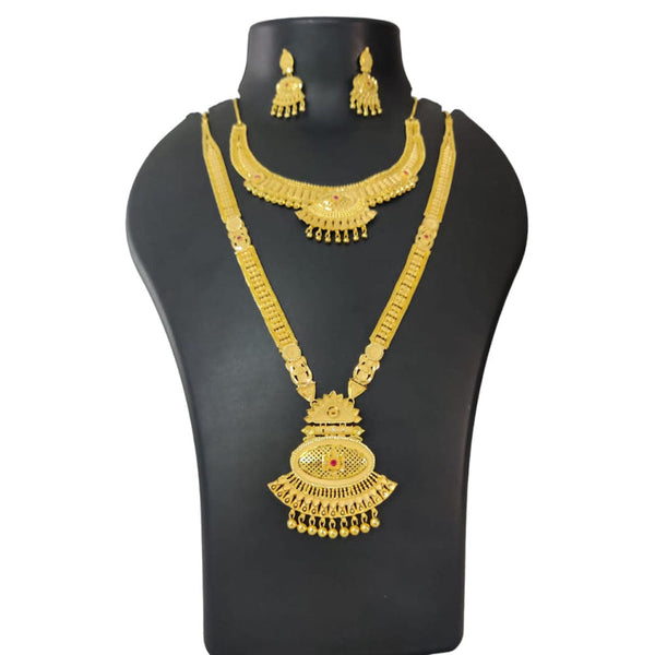 Pari Art Jewellery Forming Gold Necklace Combo