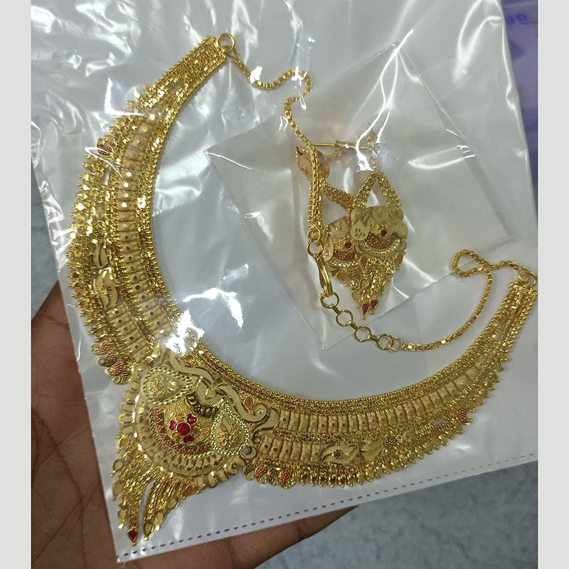 Pari Art Jewellery Forming Gold Necklace Set