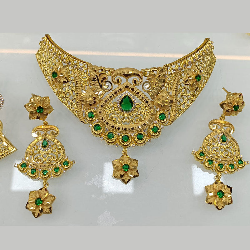 Pari Art Jewellery Forming Gold Necklace Set