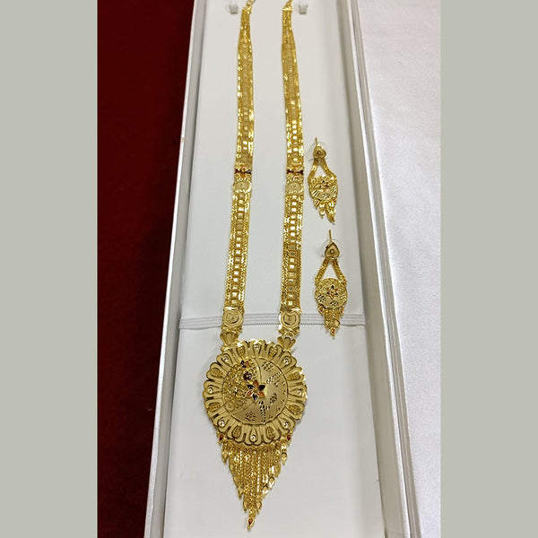 Pari Art Jewellery Forming Gold Plated Long Necklace Set