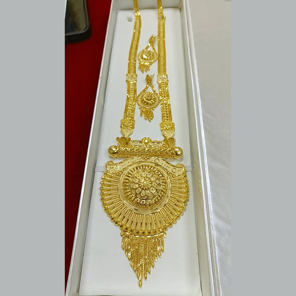 Pari Art Jewellery Forming Gold Plated Long Necklace Set